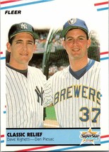 Dan Plesac / Dave Righetti 1988 Fleer Classic Relief New York Yankees - £1.40 GBP