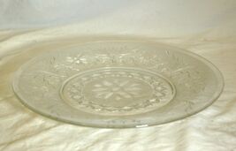 Sandwich Clear Saucer Anchor Hocking Glassware 40s - 60s - $9.89