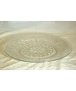 Sandwich Clear Saucer Anchor Hocking Glassware 40s - 60s - $9.89