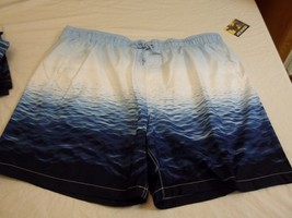 Joe Boxer Men&#39;s Swim Trunks Ocean Calm Size XXL New W Tags - £14.22 GBP
