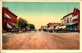 Roswell, New Mexico Main Street -Colorized Postcard  Pre-1915 bk63 - £6.23 GBP