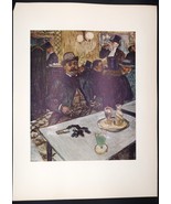 Vtg Monsieur Boileau at the Café Toulouse Lautrec Abrams Art Book Plate ... - $29.99