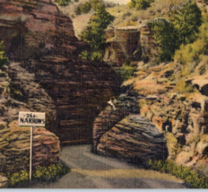 The Narrows Williams Canon Colorado Postcard Linen Vintage Canyon  - $9.95