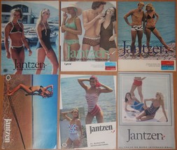 Jantzen 6x 1970s/80s Spain Ads Swimwear Suits Bath Sexy Models Advertising Ad - £6.56 GBP