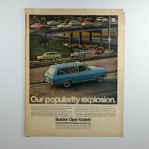 Vtg Buick Opel Kadett German Made Sedan Car Print Ad 1967 10 1/2&quot;x13 5/8&quot; - £10.52 GBP