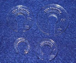 4 Hopper Foot Offsets for 7/16&quot; Foot - Template - Quilting - £8.70 GBP