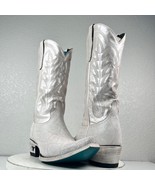 Lane LEXI ROGUE Pearl White Cowboy Boots 9.5 Western Bridal Wedding Snip... - £191.09 GBP