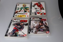 PS3 sports 2009 game lot NHL 2k9,MLB 2k9,Madden 09, NHL 09 - £14.78 GBP