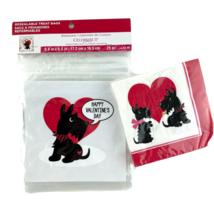 Celebrate It Westie Treat Bags and Napkins Dog Happy Valentines Day  - £9.94 GBP