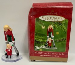 Hallmark Keepsake Christmas Ornament Barbie and Kelly on Ice 2001 - £10.24 GBP