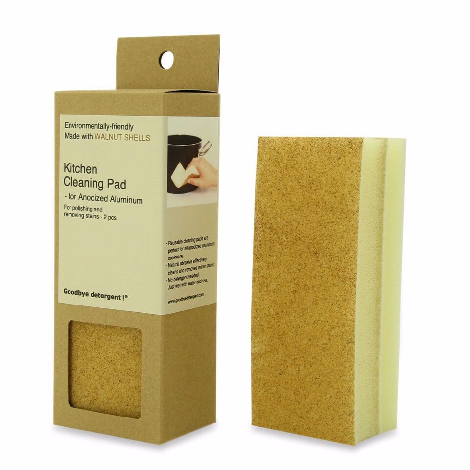 Goodbye Detergent! Kitchen Cleaning Pad for Anodized Aluminum - Set of 2 - $10.95