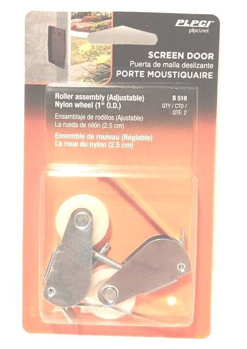Prime-Line B 518 Roller Assembly, 1&#39;&#39; Dia x 1/4&#39;&#39; W Roller, Plastic/Stee... - $6.93