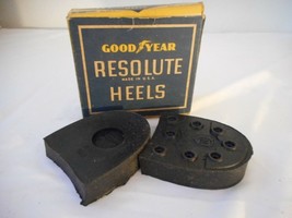 Vintage NIB Heels Goodyear Boys Resolute Heels Black - $193.25 MXN