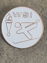 WSI Sports Sponsor Winter Olympics Ski Jumping Souvenir Vintage Lapel Ha... - $10.99