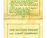 Dayton Power &amp; Light Co. Employee Recreation Club Golf Score Card 1970&#39;s... - £19.73 GBP