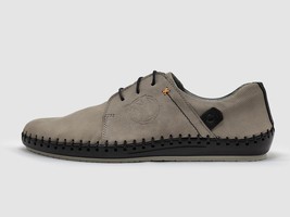 Kcr Group Men&#39;s Stitched Leather Shoes Grey - $1,024.04 MXN