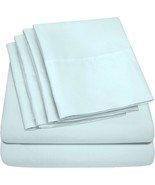 Full Size Bed Sheets - 6 Piece 1500 Supreme Collection Fine Brushed, Aqua - $56.15 CAD