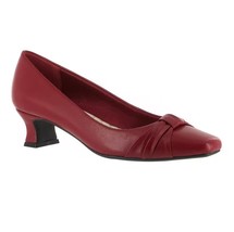 Easy Street Waive Womens 9.5 M Red Waive Faux Leather Heel Pumps NIB SK9 - $29.39