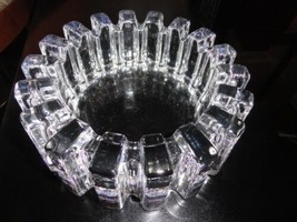 Heavy  Glass Sprocket Ashtray Measures  7&quot; Diameter by 2.5&quot; H with blems  # 9133 - £116.52 GBP