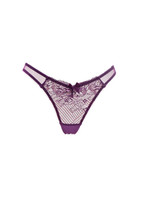 L&#39;agent By Agent Provocateur Womens Thong Lace Elegant Purple S - £30.14 GBP