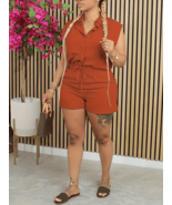 Two-Piece V-Neck Vacation Set – Sleeveless Top & Drawstring Shorts - $35.00