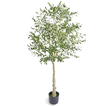 VEVOR Artificial Olive Tree, 6 FT Tall, PE Material &amp; Anti-Tip Tilt Prot... - $54.90