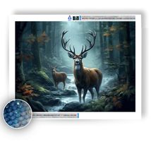 Deers in Forest - Diamond Painting Kit - £15.65 GBP+