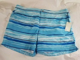 Swim Trunks Men&#39;s Shorts Blue White Stripe Size 42 NWT - £14.27 GBP