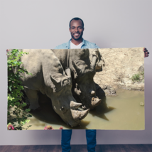 Photo Art Rhino Sublimation Flag - £19.17 GBP