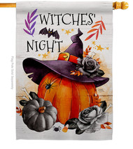 Witches Night House Flag Halloween 28 X40 Double-Sided Banner - £29.23 GBP