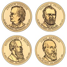 2011 - P Presidential Dollar 4 Coin Set - Philadelphia Mint - Fast Shipping - £10.04 GBP