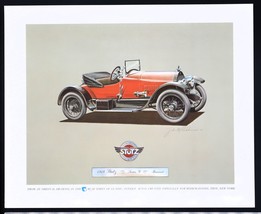 Vtg Bear Series Print Classic Autos Behr-Manning Troy NY 1919 Stutz Bearcat - $12.00