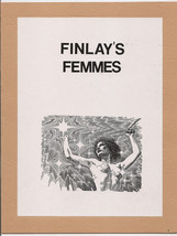Vintage 1970&#39;s Black &amp; White Fan Published &quot;Finlay&#39;s Femmes&quot; Reprint Por... - £3.93 GBP