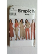 Simplicity Sewing Pattern 5070 Easy To Sew Misses Top Pants Dress Sizes 10-18 - $5.93