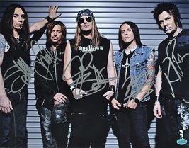 Skid Row Band Signed Photo X5 - Johnny Bollinger, Scotti Hill, ++ 11&quot;x 14&quot; - £195.87 GBP
