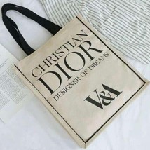 Christian Dior V&amp;A Édition Limitée Blanc Ivoire Toile Sac 37x33x10.5cm A4 - £75.75 GBP
