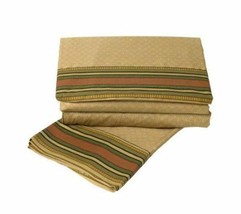CROSCILL Carrington Stripe Multi King Flat Sheet and Pillowcases - £59.81 GBP
