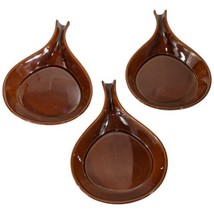 BEL-TERR POTTERY Brown Glazed Stoneware SKILLET Baking DISH 91675 MCM Se... - $49.99