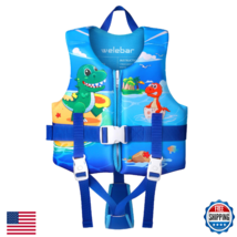 Welebar Kids Swim Vest Toddler Float Adjustable Safety Strap learn to Sw... - $43.69