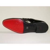 Men's GENIO Patent Leather Red Sole Shoes Formal 120371275 Black Stones image 8