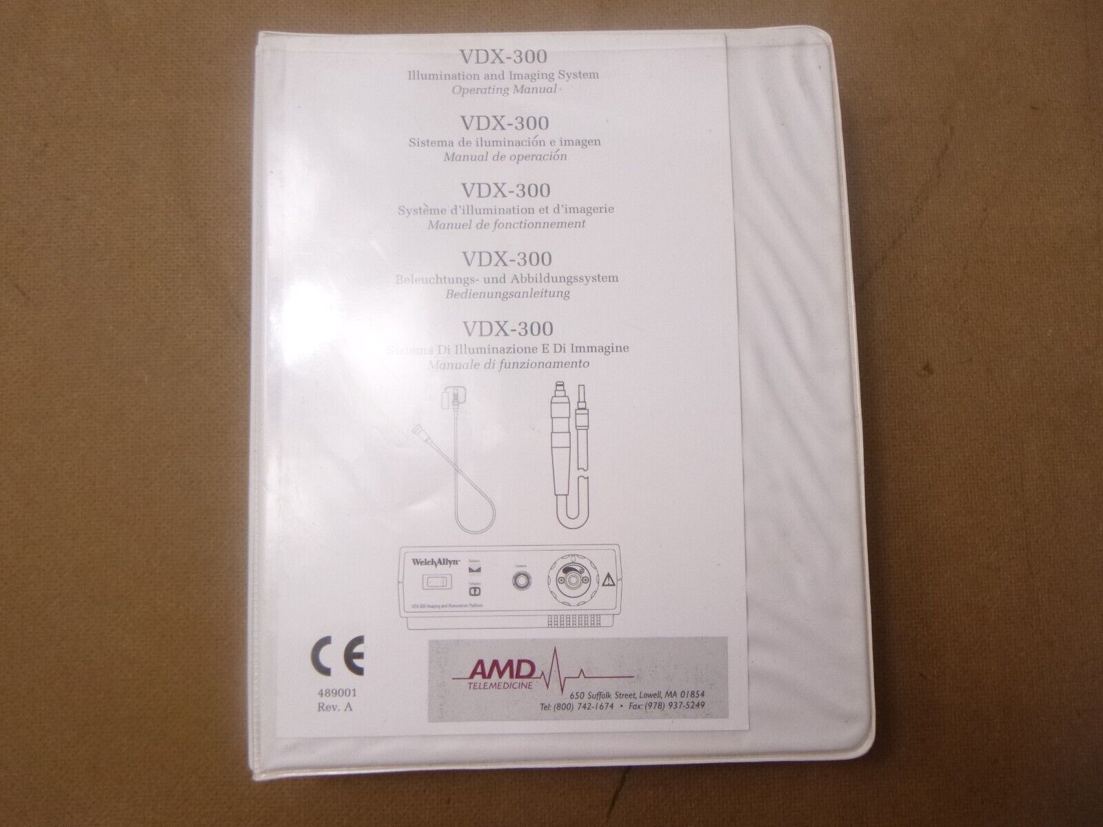 Welch Allyn VDX-300 Imaging and IIIumination Platform Operating Manual - $22.26