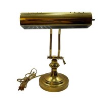 Vintage Banker Piano Desk Lamp Classic Edison Underwriters Brass Lightin... - $32.68