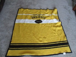 Pittsburgh Steelers NFL Throw Blanket Large Size 55&#39;&#39; x 49&#39;&#39; with Buttons - £19.37 GBP
