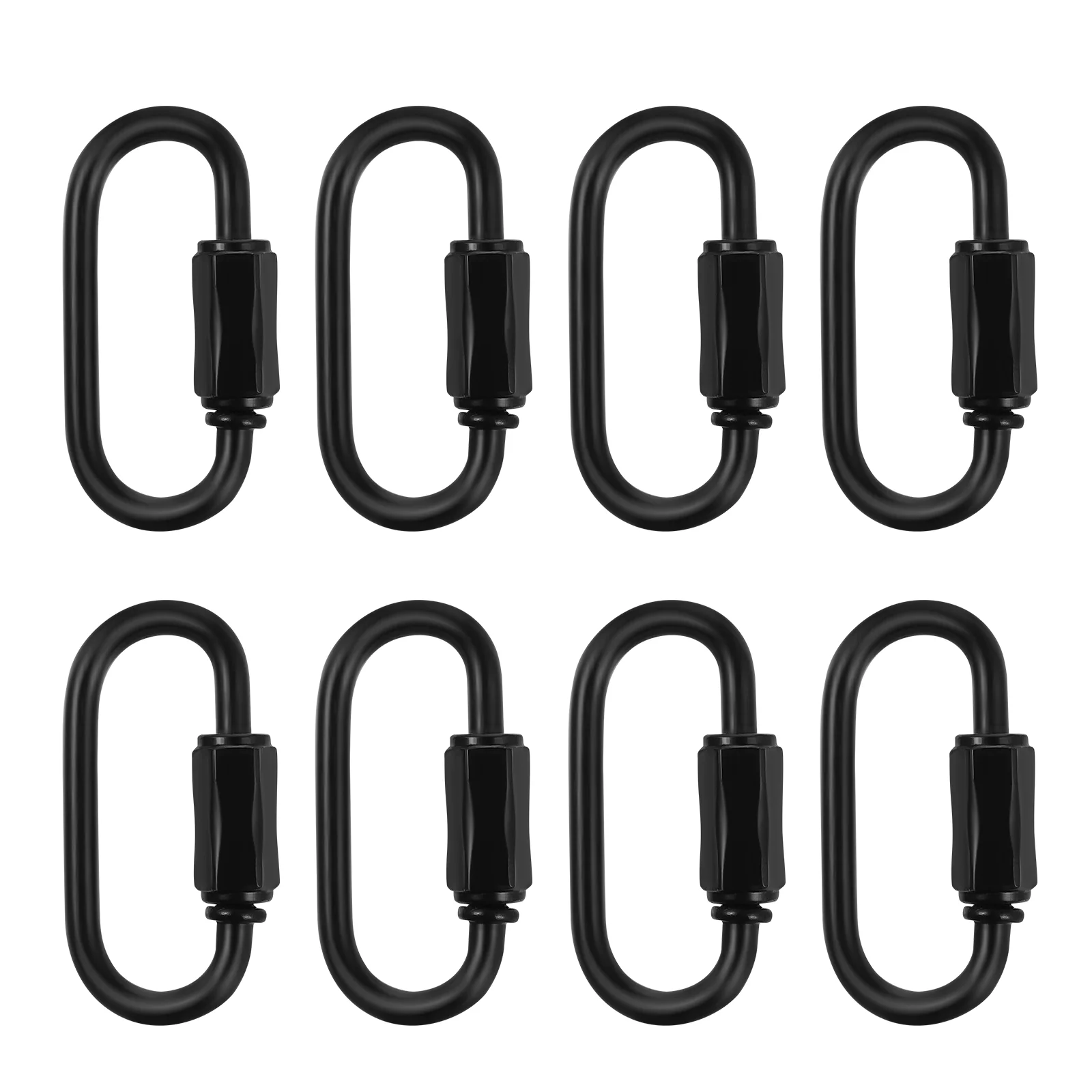 8 Pcs Carabiner Climbing Loc Clip Auto Chain Link Quick Stainless Steel ... - $95.38