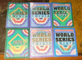 Lot of 6 1991 Score World Series Trivia Hologram Cards MLB Baseball - £3.95 GBP