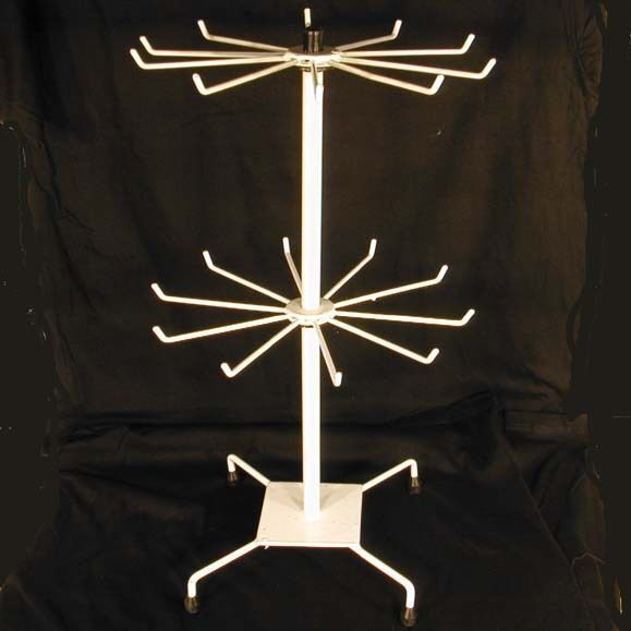 2 SPINNING JEWELRY DISPLAY RACK 20 IN displays counter racks necklaces b... - $23.74