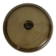 Pyrex Visions Glass Lid P83C Replacement Pot Lid Amber Brown - $19.25