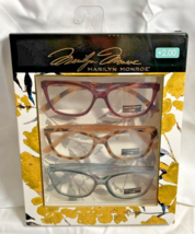 Marilyn Monroe 3-PACK Premium Reading Glasses Readers +2.00 NEW - £24.77 GBP
