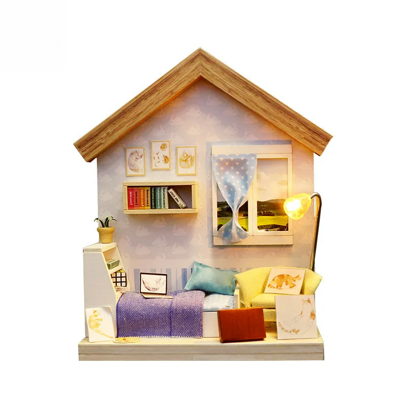 Diy Doll House Warm Photo Frame Series Hand Made Creative Assembly Customized - £19.93 GBP+
