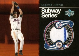 2001 Upper Deck Subway Series Game Jersey Edgardo Alfonzo EA Mets - £3.93 GBP